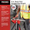 image:imageRIDGID 31005 Model 8 HeavyDuty Straight Pipe Wrench 8inch Plumbing Wrench Small RedWrench