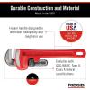 image:imageRIDGID 31005 Model 8 HeavyDuty Straight Pipe Wrench 8inch Plumbing Wrench Small RedWrench