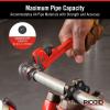 image:imageRIDGID 31005 Model 8 HeavyDuty Straight Pipe Wrench 8inch Plumbing Wrench Small RedWrench