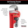 image:imageRIDGID 31005 Model 8 HeavyDuty Straight Pipe Wrench 8inch Plumbing Wrench Small RedWrench