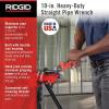 image:imageRIDGID 31010 Model 10 HeavyDuty Straight Pipe Wrench 10inch Plumbing Wrench Red Black 250mm 10in10