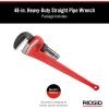 image:imageRIDGID 31040 Model 48 HeavyDuty 48 Straight Pipe Wrench with 6 Pipe Capacity HeavyDuty Straight Plumbing Wrench with IBeam Handle48