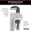 image:imageRIDGID 31090 Aluminum Straight Pipe Wrench 10 Sturdy Plumbing Wrench with Self Cleaning Threads and Hook JawsSmall