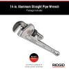 image:imageRIDGID 31095 Model 814 Aluminum Straight 14 Plumbing Pipe Wrench Silver Made in the USASmall