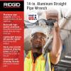 image:imageRIDGID 31095 Model 814 Aluminum Straight 14 Plumbing Pipe Wrench Silver Made in the USASmall