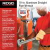 image:imageRIDGID 31100 Model 818 Aluminum Straight Pipe Wrench 18inch Plumbing Wrench18