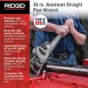 image:imageRIDGID 31100 Model 818 Aluminum Straight Pipe Wrench 18inch Plumbing Wrench36