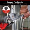 image:imageRIDGID 31115 Model 848 48 Aluminum Straight Pipe Wrench with 6 Pipe Capacity 40 Lighter Aluminum Straight Plumbing Wrench with IBeam Handle