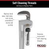 image:imageRIDGID 31115 Model 848 48 Aluminum Straight Pipe Wrench with 6 Pipe Capacity 40 Lighter Aluminum Straight Plumbing Wrench with IBeam Handle