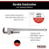 image:imageRIDGID 31115 Model 848 48 Aluminum Straight Pipe Wrench with 6 Pipe Capacity 40 Lighter Aluminum Straight Plumbing Wrench with IBeam Handle