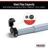 image:imageRIDGID 31175 Model 1017 Fold Over Basin Adjustable 10 To 17 Pipe Wrench Silver Made In The USA