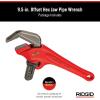 image:imageRIDGID 31305 Model E110 95 Offset Hex Jaw Pipe Wrench Red Made in The USAWrench