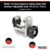image:imageRIDGID 86127 Model 118 Close Quarters AUTOFEED 14 to 118 Copper Aluminum Brass and Plastic Tubing Cutter