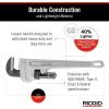image:imageRidgid 47057 Model 812 Aluminum Straight Pipe Wrench 12inch Plumbing Wrench Silver SmallWrench
