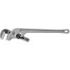 image:imageRIDGID 90127 E924 24 Aluminum End Pipe Wrench with 3 Pipe Capacity 40 Lighter Aluminum End Plumbing Wrench with Angled Handle