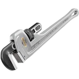 image:imageRIDGID 31095 Model 814 Aluminum Straight 14 Plumbing Pipe Wrench Silver Made in the USASmall