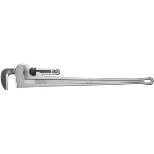 image:imageRIDGID 31115 Model 848 48 Aluminum Straight Pipe Wrench with 6 Pipe Capacity 40 Lighter Aluminum Straight Plumbing Wrench with IBeam Handle