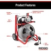 image:imageRIDGID 52363 Model K400 Drain Cleaning 120Volt Drum Machine Kit with C32IW 38 x 75 Cable